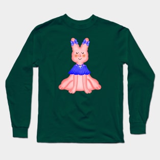 Cute little girl rabbit Long Sleeve T-Shirt